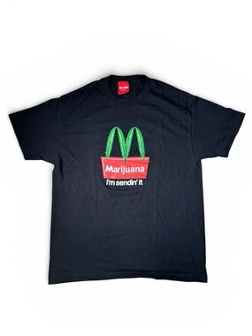 Full Send Nelk Boys McDonald's Parody T-Shirt Size L